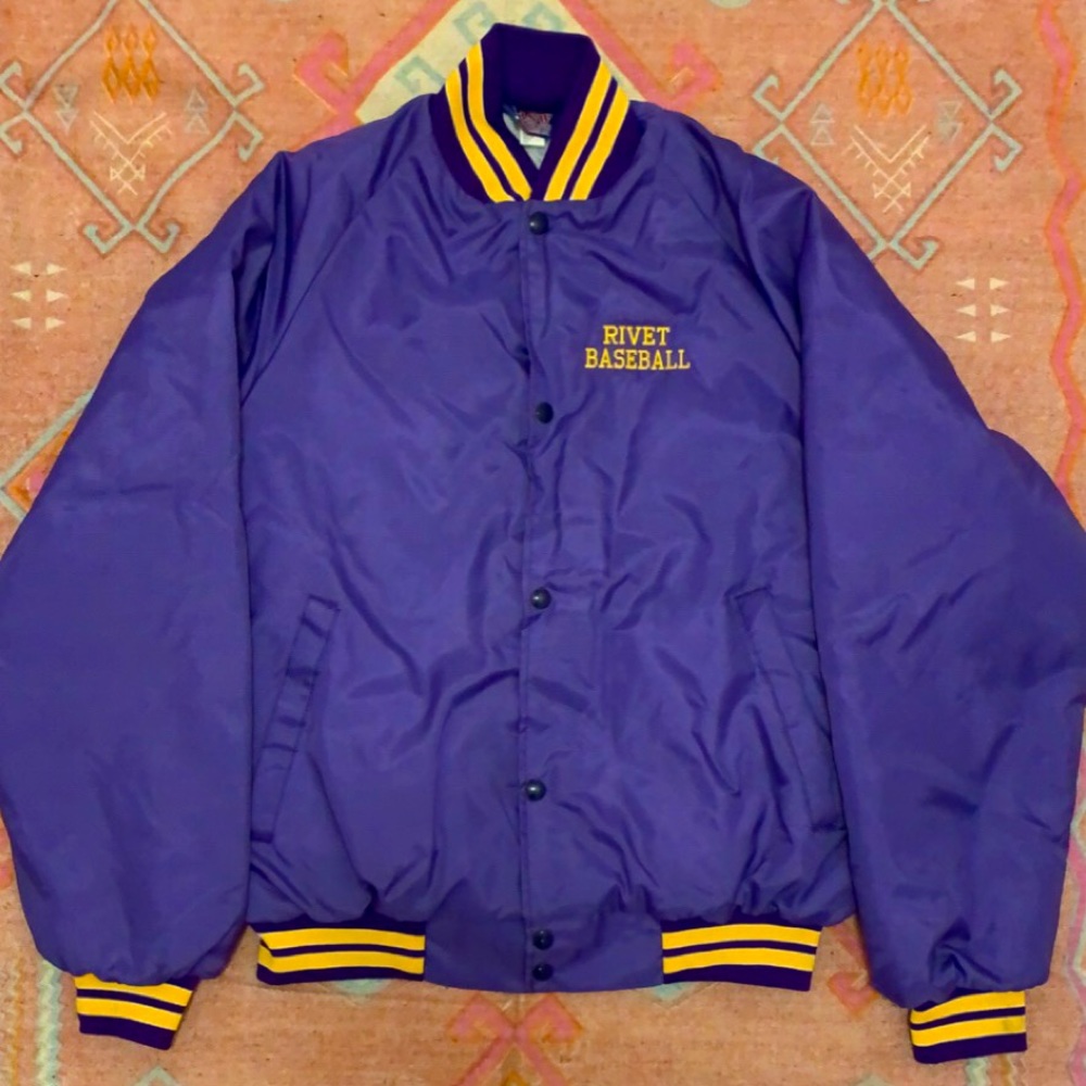 Vintage ASW satin bomber jacket